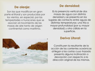 Corrientes Marinas y La Corriente del Niño | PPTX