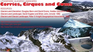 Corries cirques & cwms