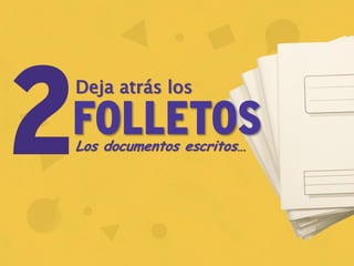 FOLLETOSLos documentos escritos…
Deja atrás los
 