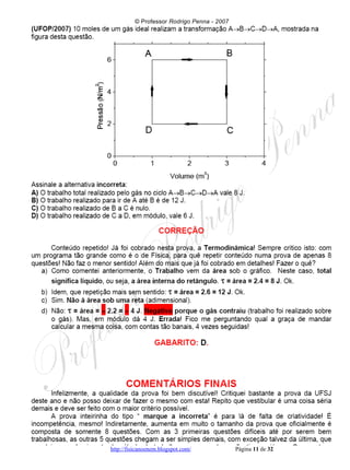 UFOP 2007 e 2008 corrigido e comentado, em Word - Conteúdo vinculado ao blog      http://fisicanoenem.blogspot.com/   