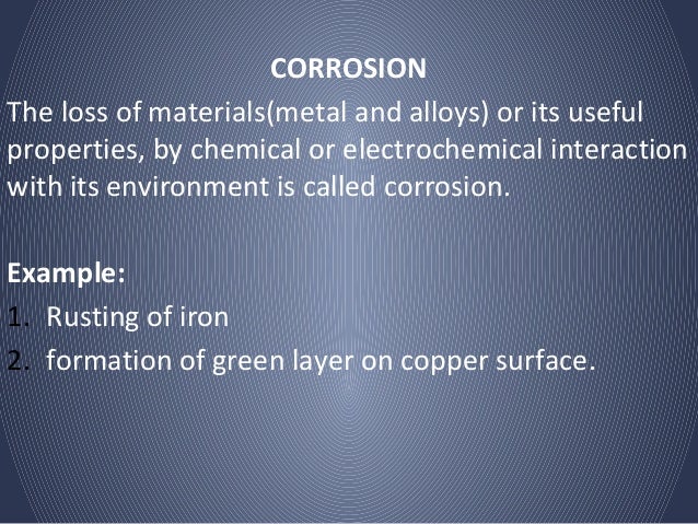 Corrosion