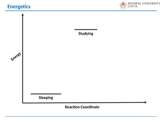 Energy
Reaction Coordinate
Energetics
Sleeping
Studying
 