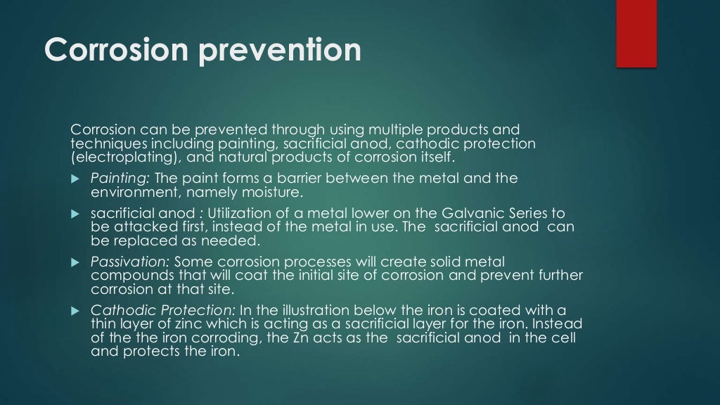 Corrosion and degradation of materials
