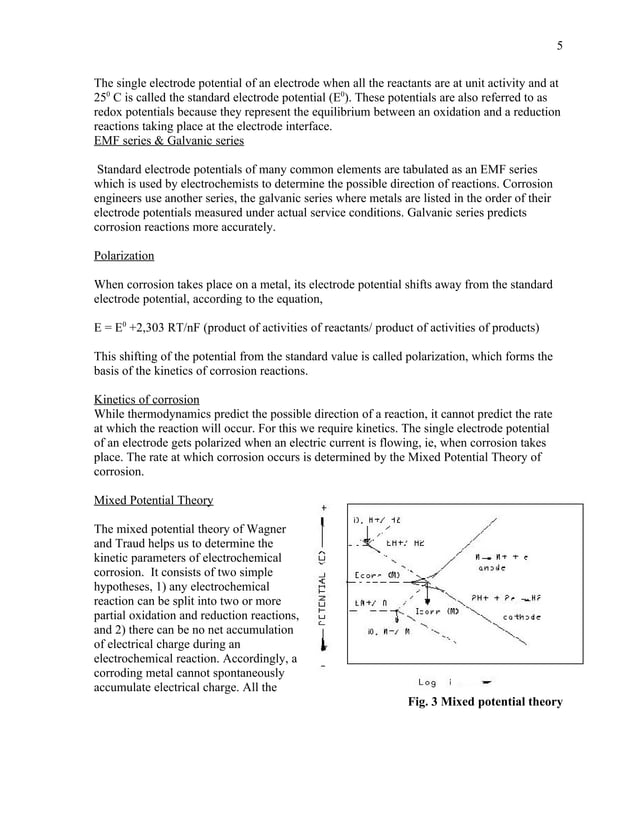 Corrosion and prevention basic principleswriteup
