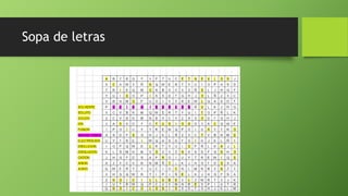 Sopa de letras
 