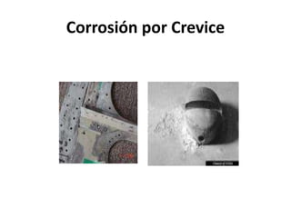 Corrosión por Crevice 
 