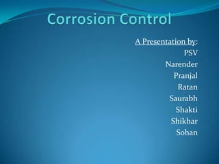 A Presentation by:
PSV
Narender
Pranjal
Ratan
Saurabh
Shakti
Shikhar
Sohan
 