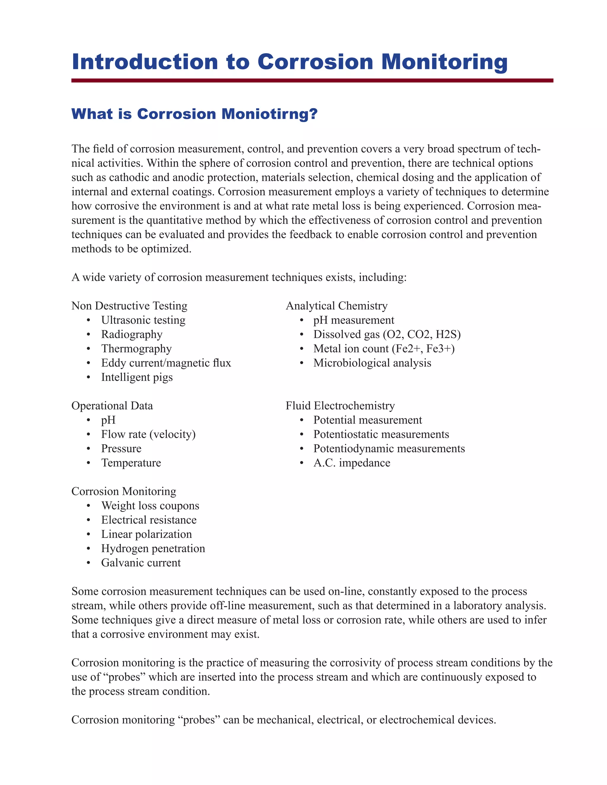 Corrosion detection | PDF