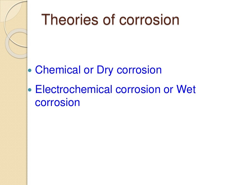 Corrosion engineering