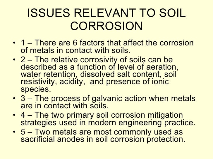 Corrosion In Soils