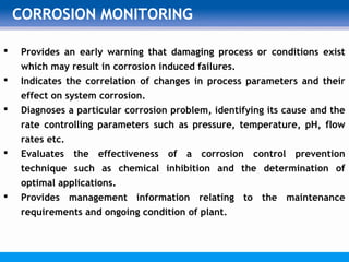 Corrosion monitoring in petroleum refineries | PPT
