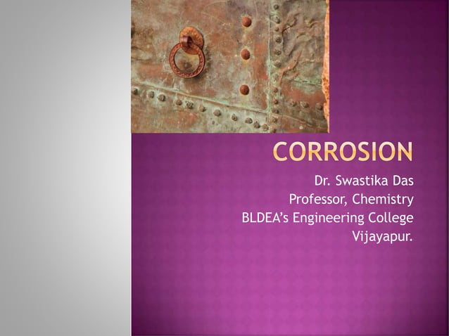 Corrosion ppt part 1 | PDF | Chemistry | Science