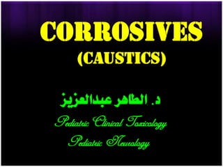 CORROSIVES
(CAUSTICS)
 