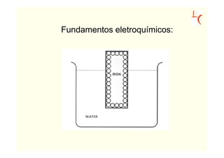 Fundamentos eletroquímicos:
 
