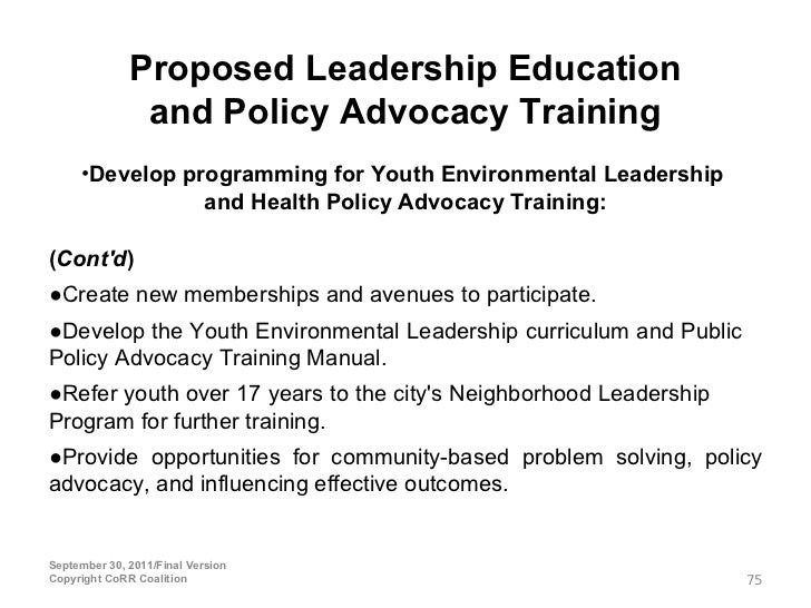 steps considered in developing a training manual for the community