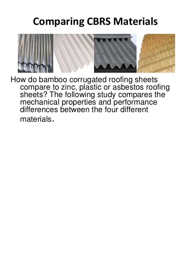 Corrugated bamboo roofing sheets