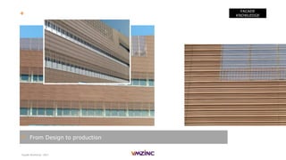 Façade Workshop - 2017
FACADE
KNOWLEDGE
> From Design to production
+ VMZ corrugated panels - Creagora - Belgium
 