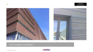Façade Workshop - 2017
FACADE
KNOWLEDGE
> From Design to production
+ VMZ Corrugated panels - Creagora - Belgium
 
