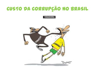 CUSTO DA CORRUPÇÃO NO BRASIL
 