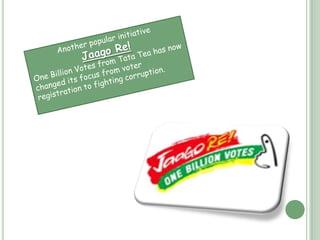 Civil sector initiatives…Several new initiatives have come up in the civil sector to raise awareness about Corruption related issues and to build anti-corruption platforms. 5th Pillar is one such organization that is promoting the use of Zero Rupee Notes to fight corruption by shaming the officials who ask for bribe