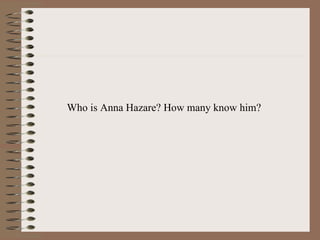 Who is Anna Hazare? How many know him? 