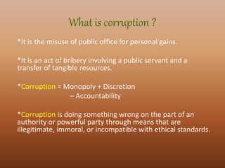 Corruption Def Corruption | PPTX