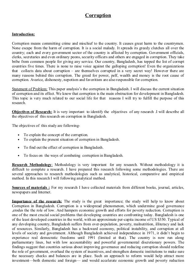 Essay on corruption 250 words picture