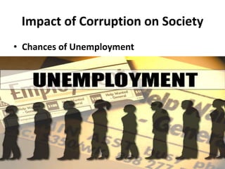 Impact of Corruption on Society & Economy 