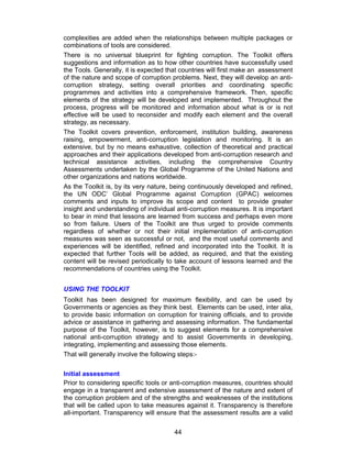 Corruption Un Anti Corruption Toolkit Sep04