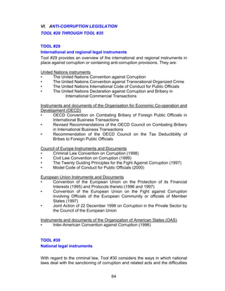 Corruption Un Anti Corruption Toolkit Sep04