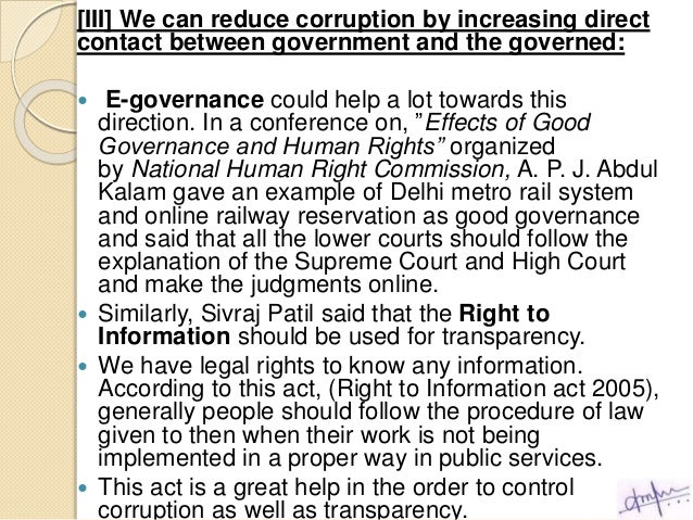 Essay about corruption