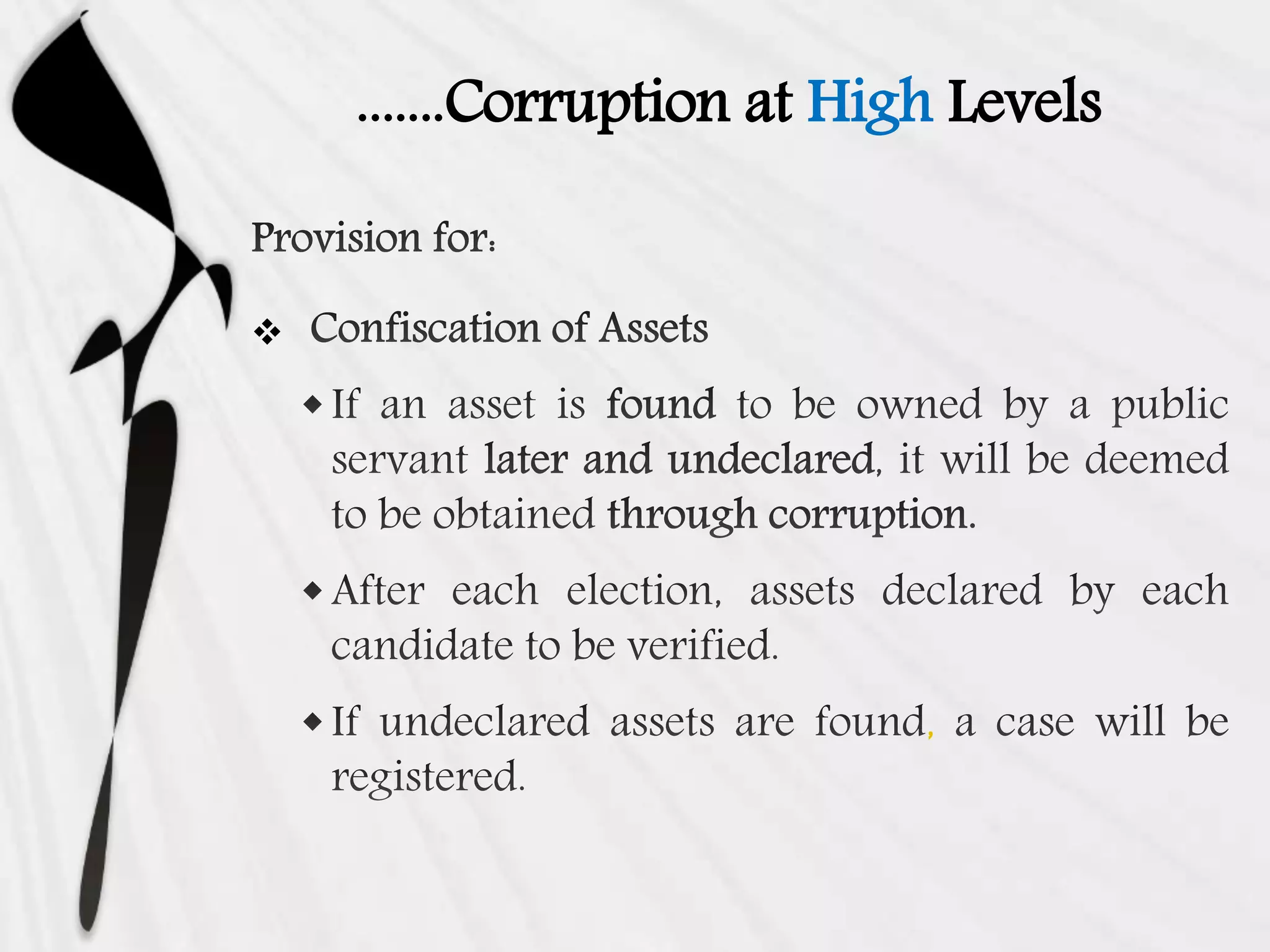 .......Corruption at High Levels

,
 