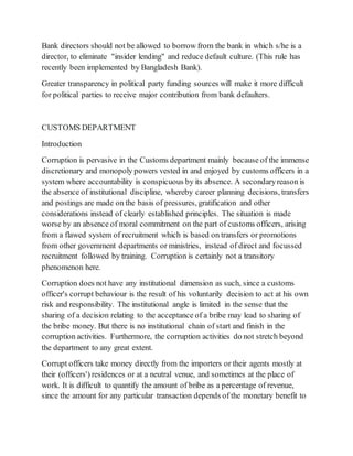 Corruption in public sector departments | DOCX
