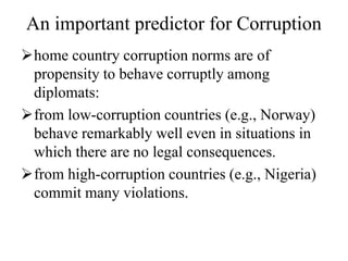 Corruption, Norms, and Legal Enforcement: Evidence from Diplomatic ...