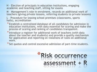 Corruption Risk Assessment- Challenges and Lessons Learnt | PPTX