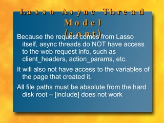 Lasso connector communicates with Lasso Server and sends the request 