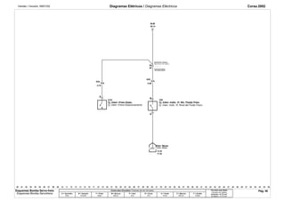 Versão / Versión: 09/01/02 Diagramas Elétricos / Diagramas Eléctricos Corsa 2002 
S181 
XA2. 
0.75 
A 
BCM 
39.15 
36 
36 
XA5. 
0.35 
Chicote Pnl. Instrum. 
Mazo Cond. Tbl. Instrum. 
Carroçaria Diant. 
Carroceria Delant. 
S36 
B 
Cj. Interr.-Freno Estacionamento Cj. Interr.-Indic. Vl. Nível del Fluido Freno 
A 
12.32 
17.32 
.00 .01 .02 .03 .04 .05 .06 .07 .08 .09 .10 .11 .12 .13 .14 .15 .16 .17 .18 .19 .20 .21 .22 .23 .24 .25 .26 .27 .28 .29 .30 .31 .32 .33 .34 .35 .36 .37 .38 .39 .40 .41 
.42 .43 .44 .45 .46 .47 .48 .49 .50 .51 .52 .53 .54 .55 .56 
Esquemas Bomba Servo-freio Cores dos Circuitos / Colores de los Circuitos 
Pág. 46 
A = Vermelho 
Rojo 
B = Amarelo 
Amarillo 
F = Preto 
Negro 
M = Branco 
Blanco 
P = Azul 
Azul 
R = Cinza 
Gris 
U = Verde 
Verde 
X = Marrom 
Marrón 
Y = Violeta 
Violeta 
Circuitos sem bitola 
Circuitos sin Calibre 
Indicada = 0,75 mm2 
Senãlada = 0,75 mm2 
X/A 
X/A 
Cj. Interr.-Freio Estac. Cj. Interr.-Indic. Vl. Nív. Fluido Freio 
Distr. Massa 
Distr. Masa 
Esquemas Bomba Servofreno 
 