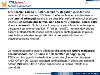 Le risorse elettroniche per la ricerca-Garanzini