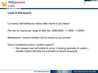 Le risorse elettroniche per la ricerca-Garanzini