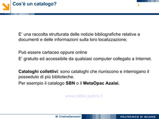 Le risorse elettroniche per la ricerca-Garanzini