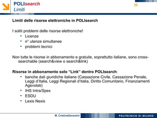 Le risorse elettroniche per la ricerca-Garanzini
