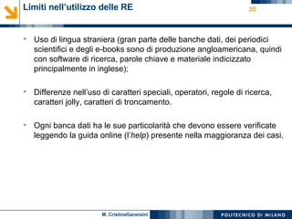 Le risorse elettroniche per la ricerca-Garanzini