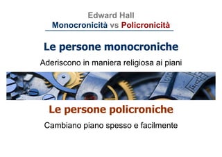 Priorità 1: il tempo