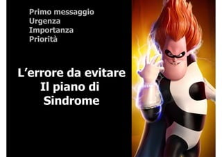 Priorità 1: il tempo