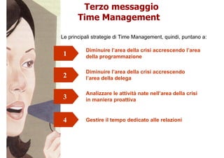 Priorità 1: il tempo