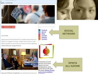 SOCIAL
NETWORK

SPINTA
ALL’AZIONE

 