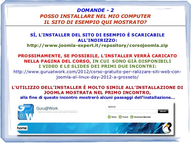 costruire un sito di incontri con Joomla