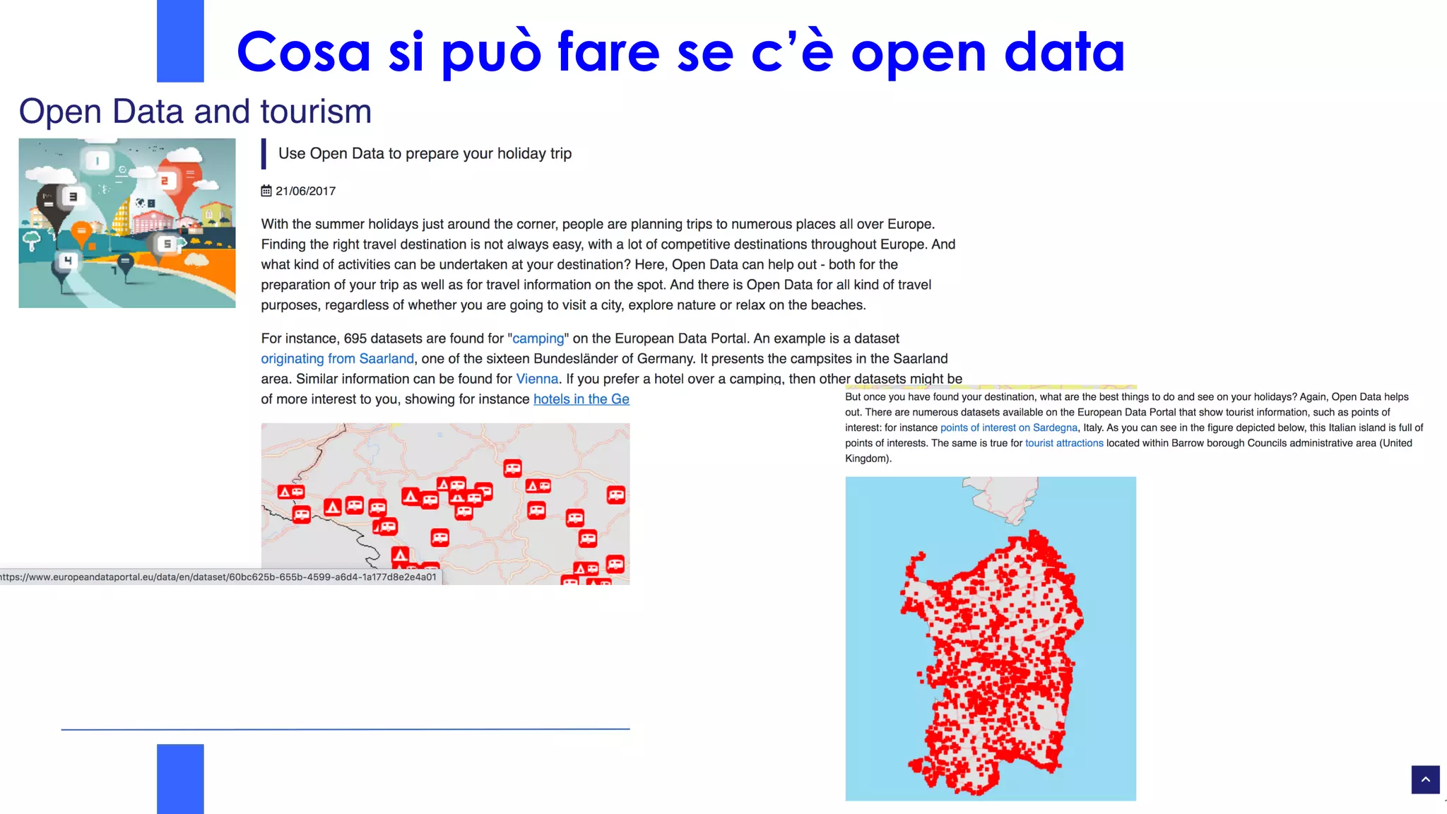 Cosa si può fare se c’è open data
 