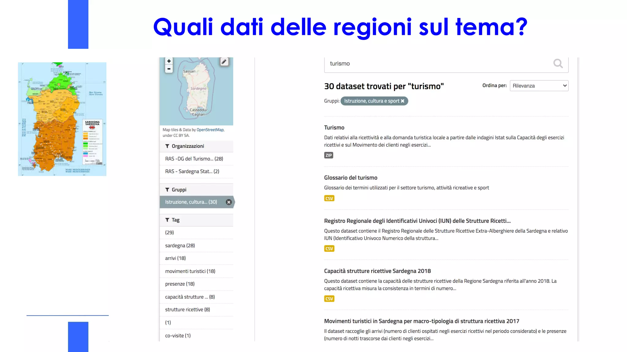 Quali dati delle regioni sul tema?
48
 