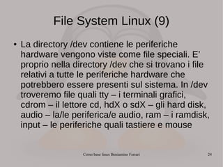 Corso linux base | ODP